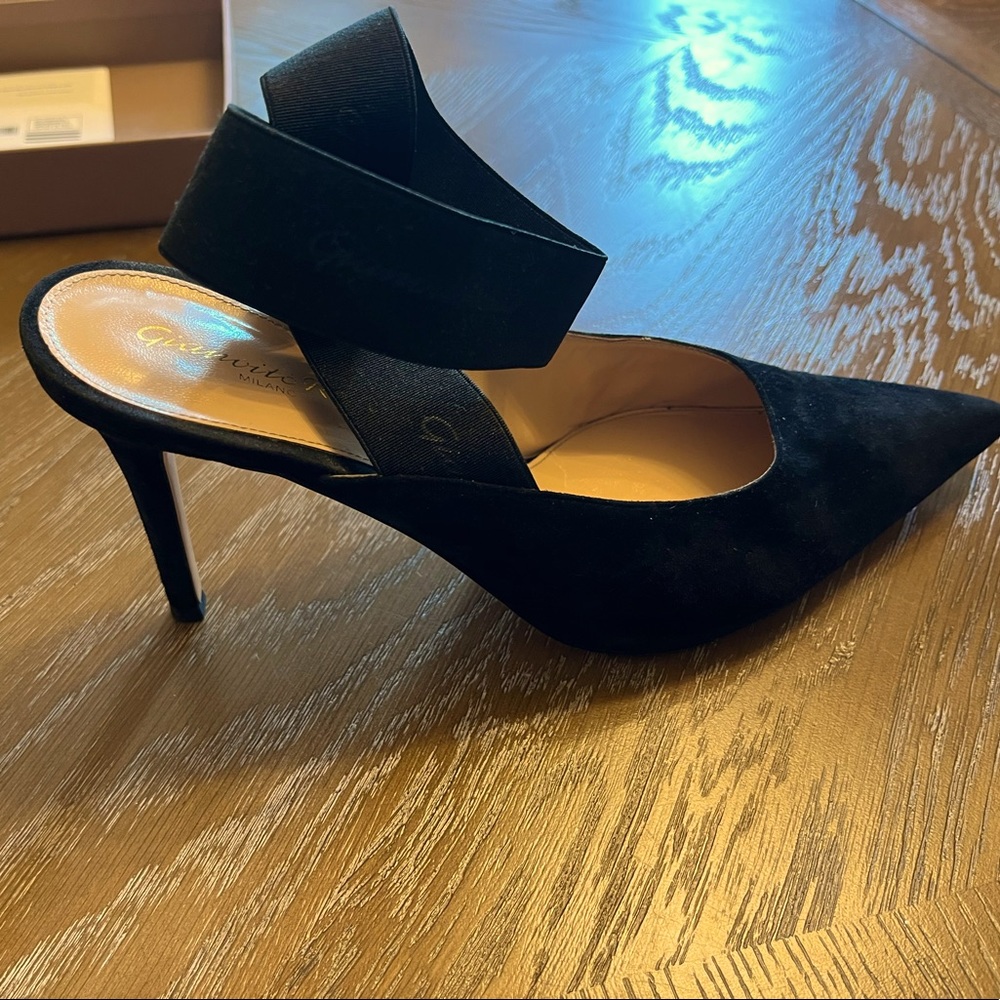GIANVITO ROSSI ANKLE WRAP HEELS